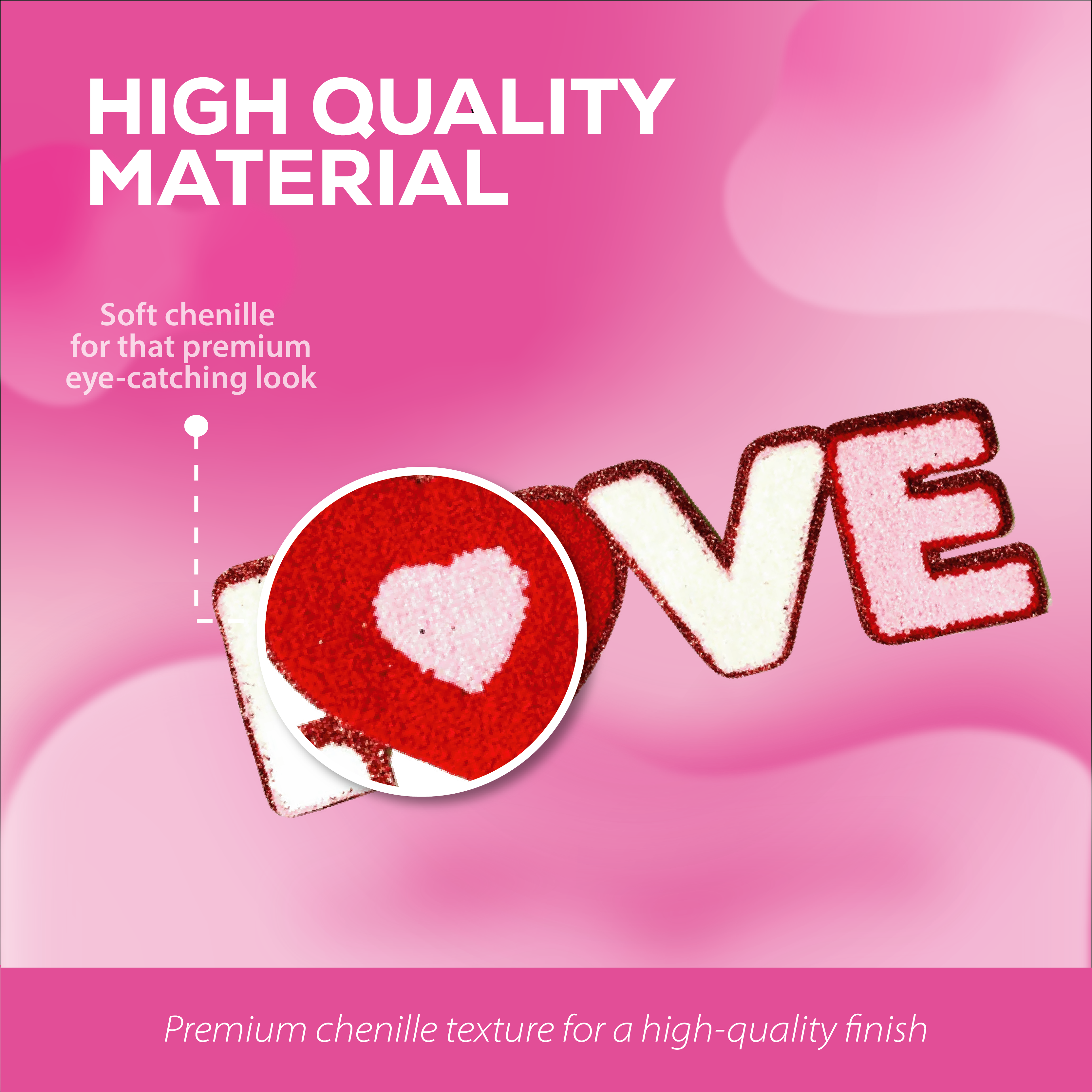 Love Patch - Sequin & Embroidered