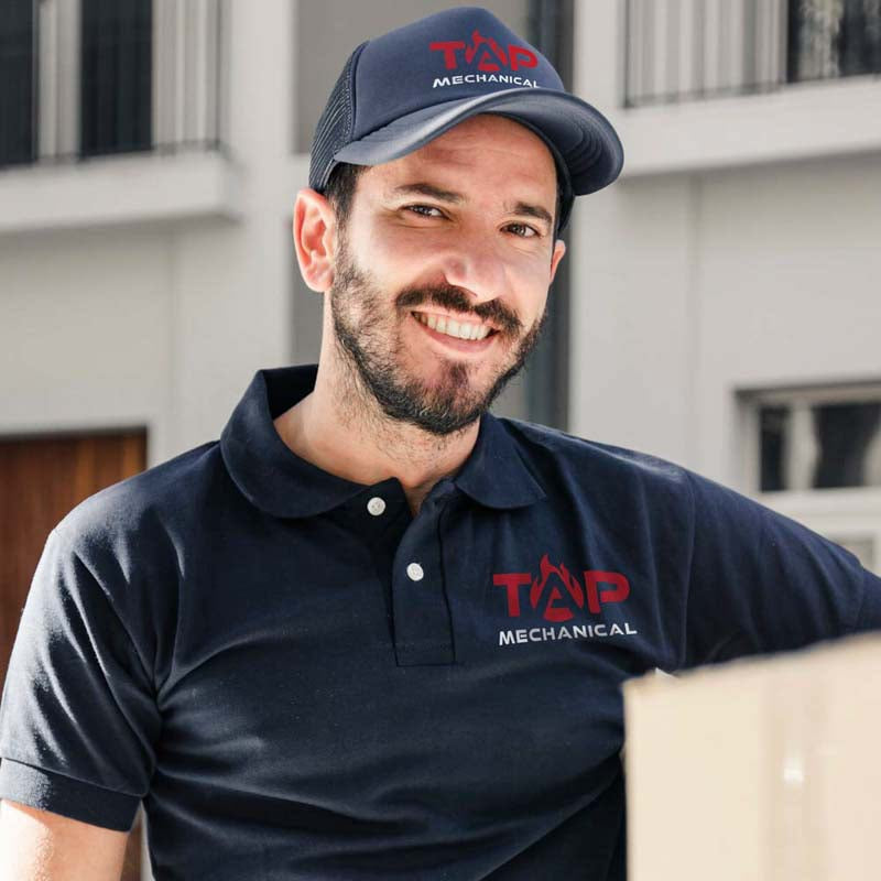 Man wearing a custom shirt and hat