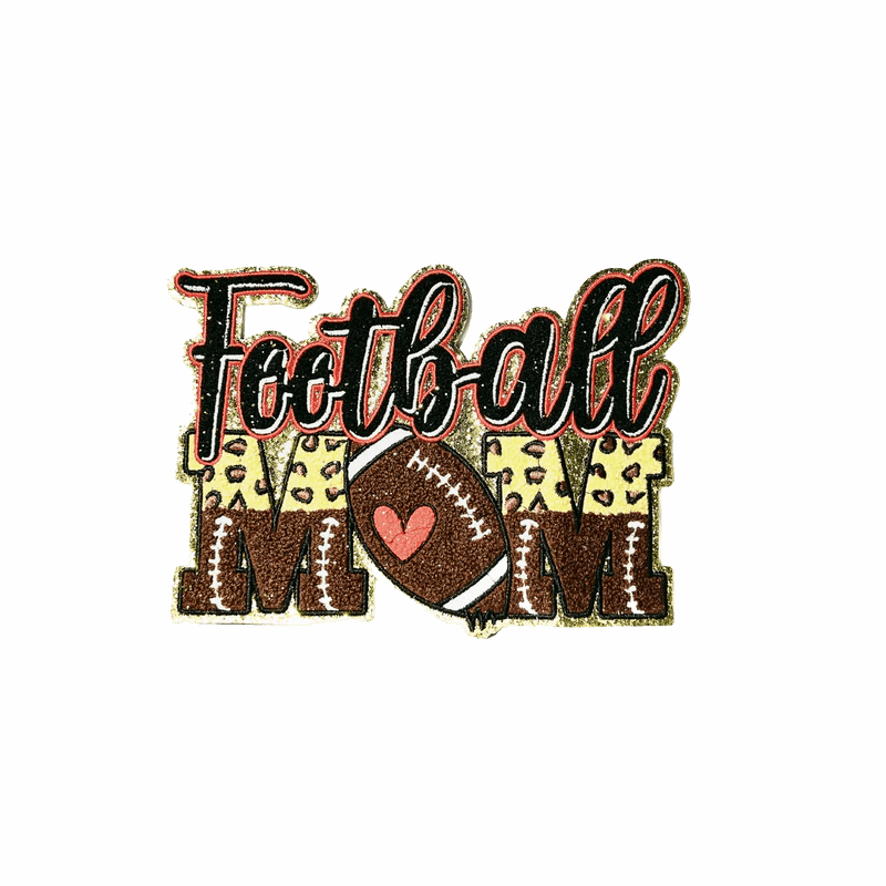 Football Mom Patch for Proud Supporters of the Game - Rolled Up Printing