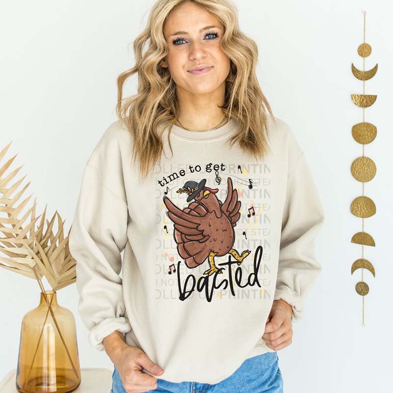 Grateful Thankful DTF Transfer: Thanksgiving Decor Must - Have - Rolled Up Printing