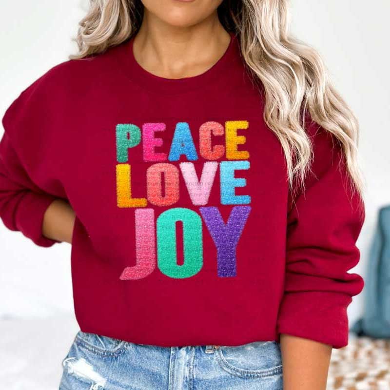 Sequin Tinsel Christmas DTF Transfer: Festive Design Fun - Rolled Up Printing