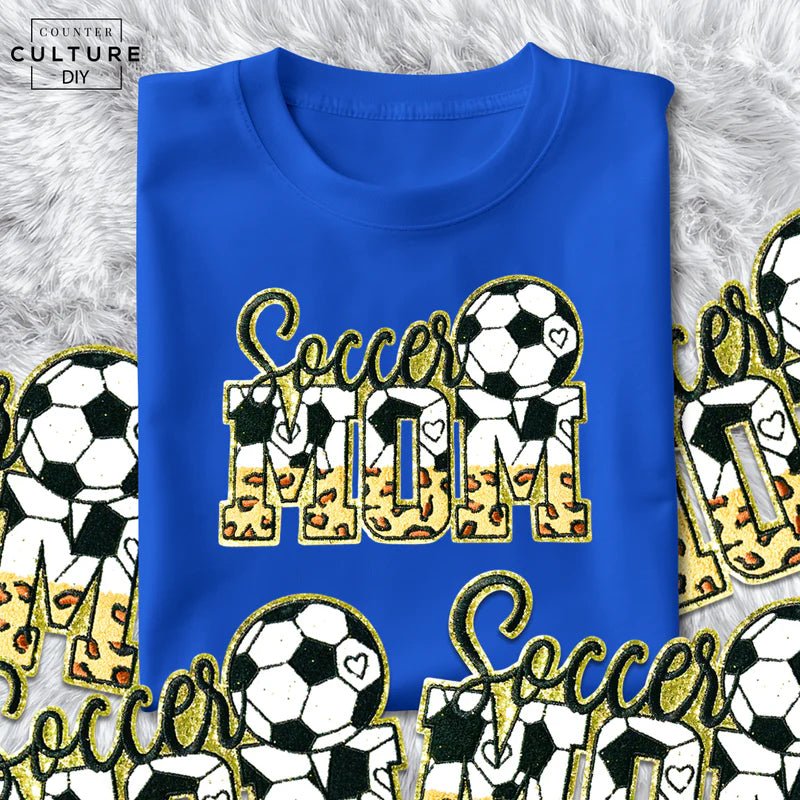 Soccer MOM Patch - Rolled Up Printing
