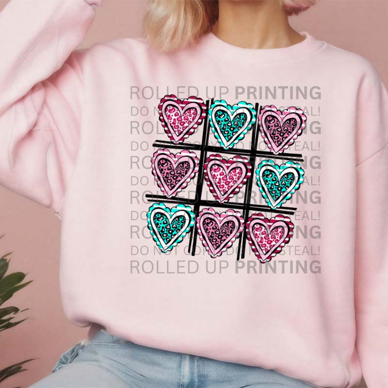 Valentine's Day DTF Sheet - Rolled Up Printing
