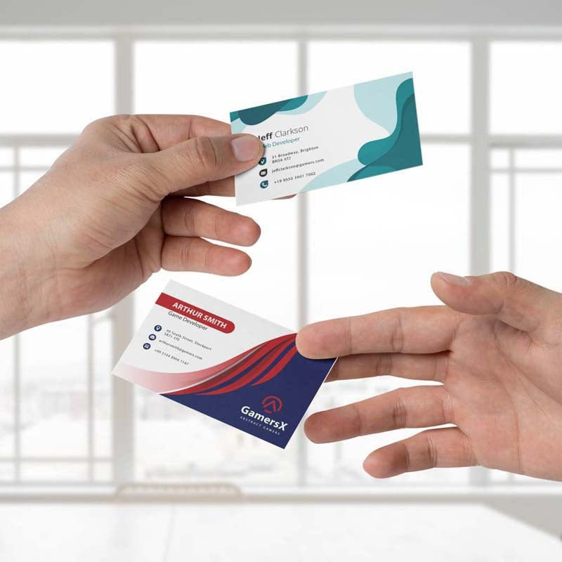 Business Cards - Rolled Up Printing