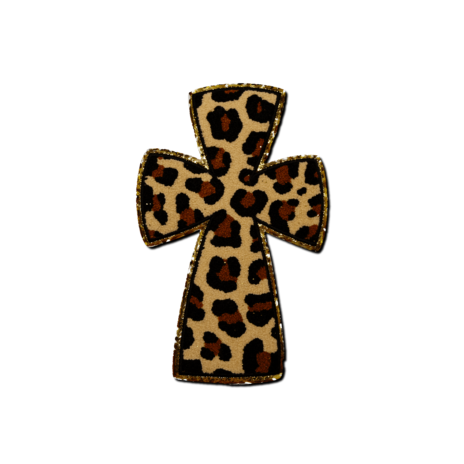Cheetah Cross Patch - Rolled Up Printing