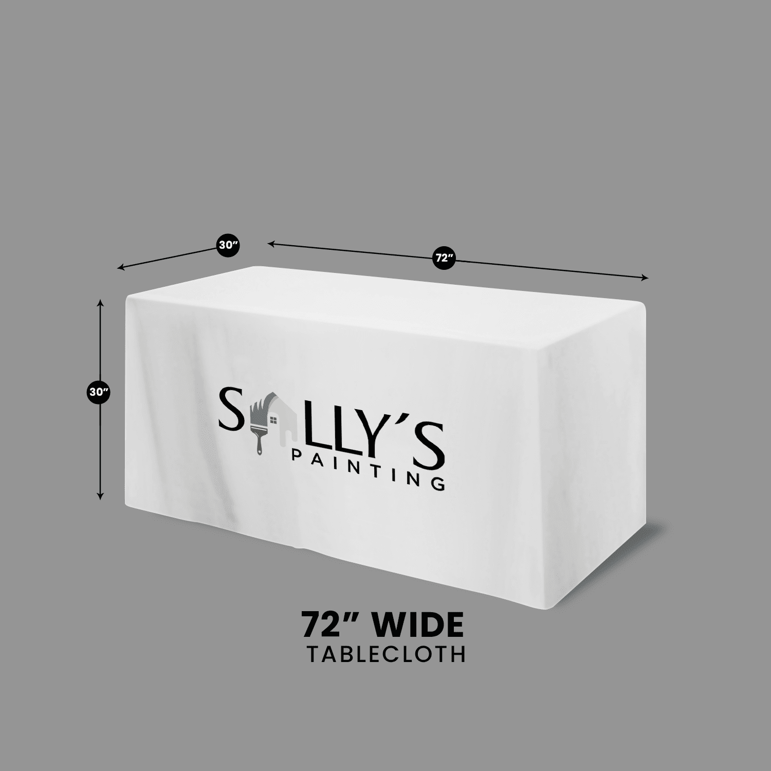 Custom Table Cloth - Rolled Up Printing