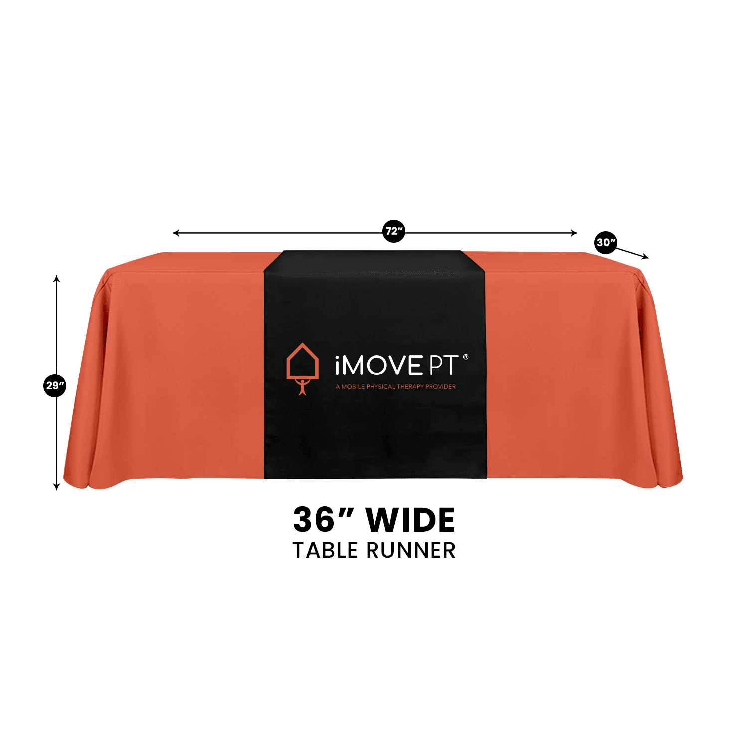 Custom Table Runner - Rolled Up Printing