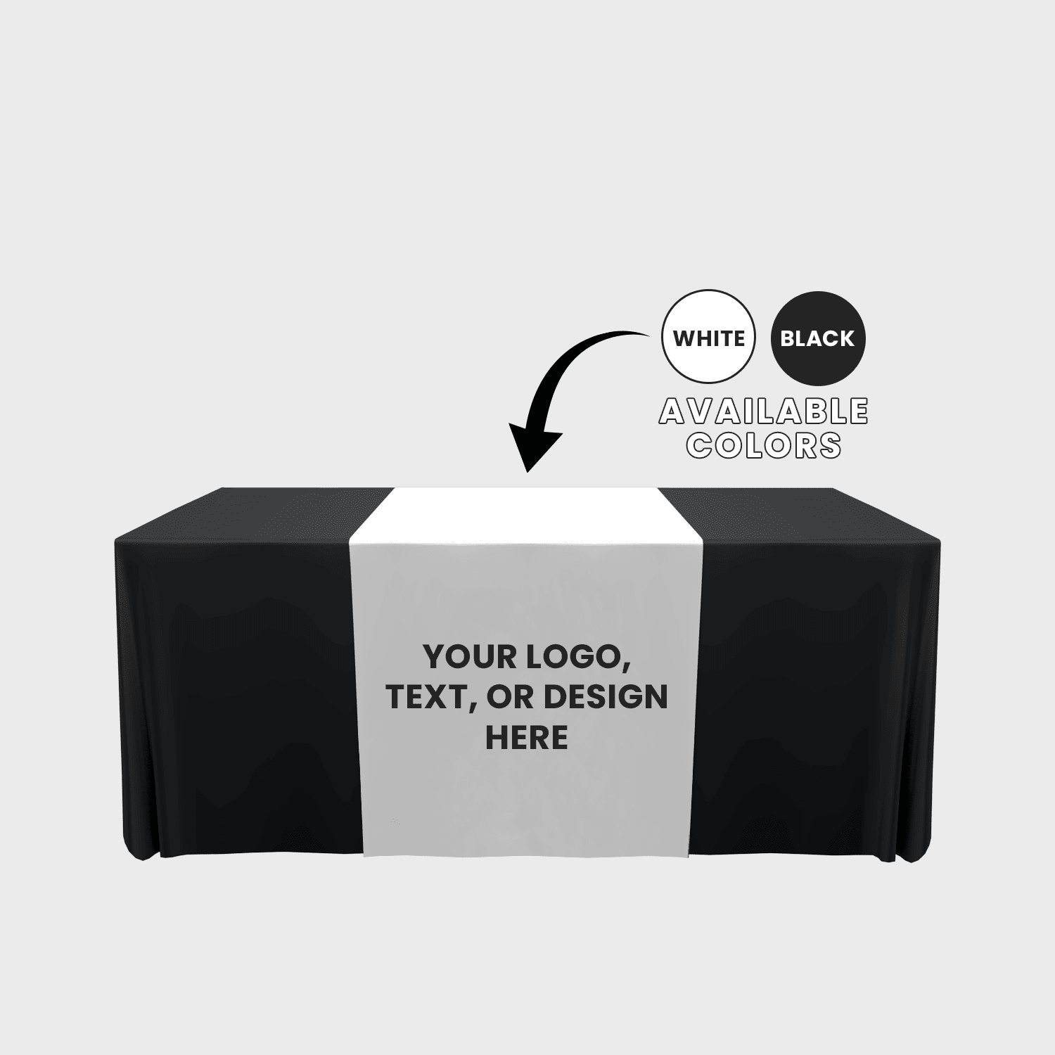 Custom Table Runner - Rolled Up Printing