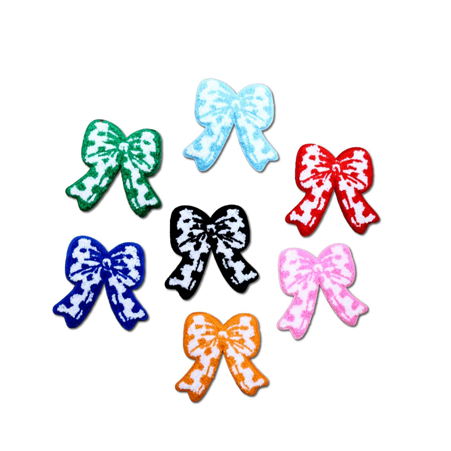 Hat Patches: Bow Edition (7 patches) - Rolled Up Printing