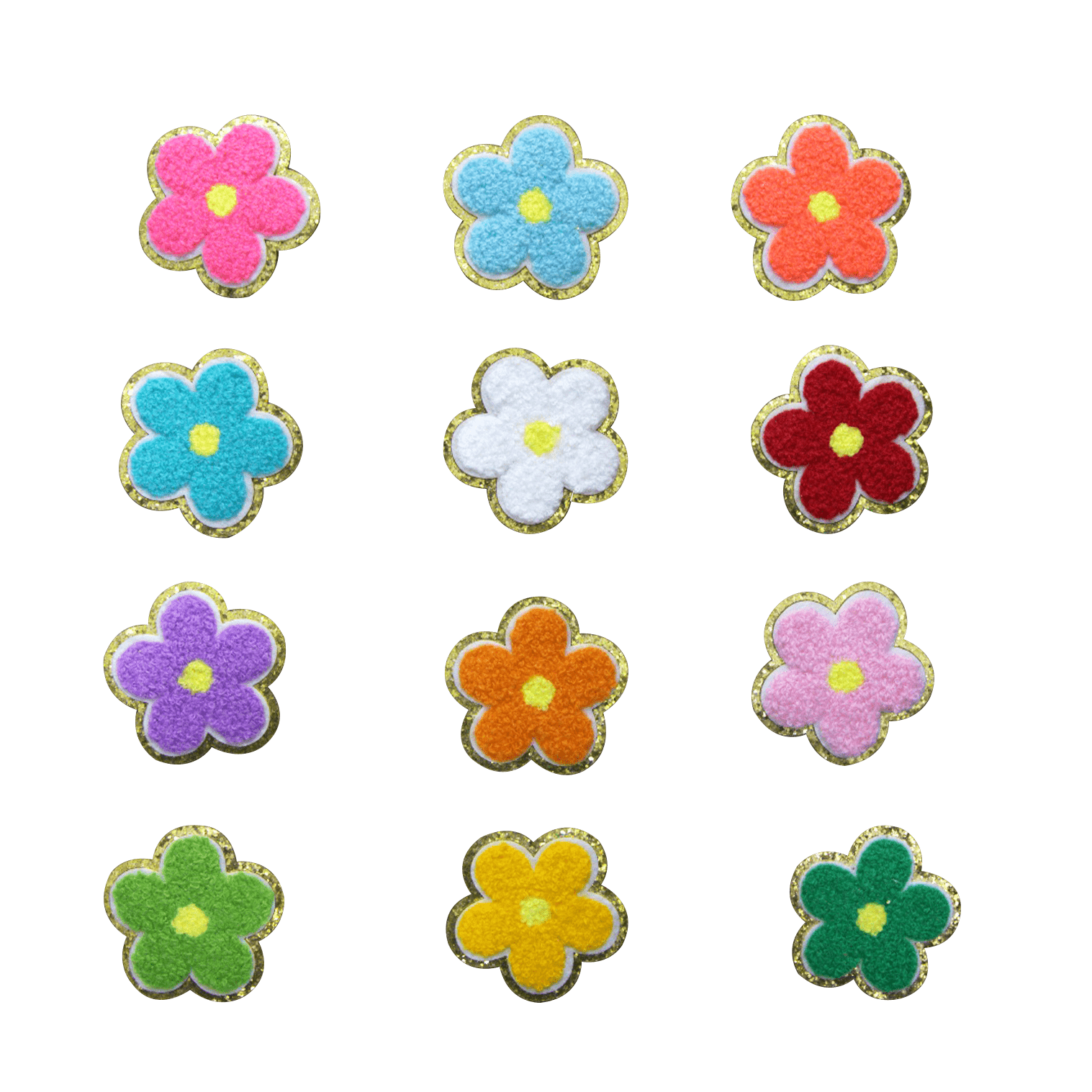 Hat Patches: Flower Edition (12 patches) - Rolled Up Printing