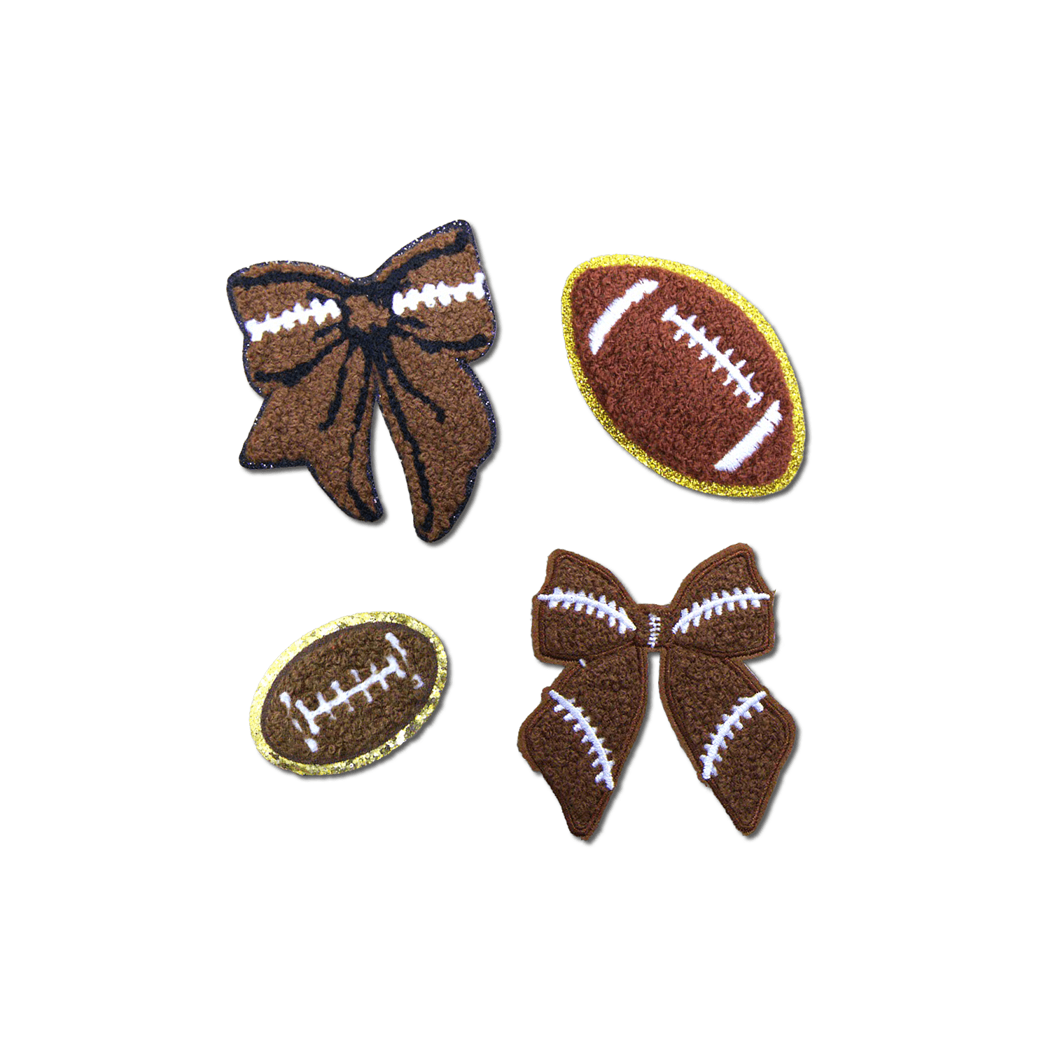 Hat Patches: Football Edition (4 patches) - Rolled Up Printing