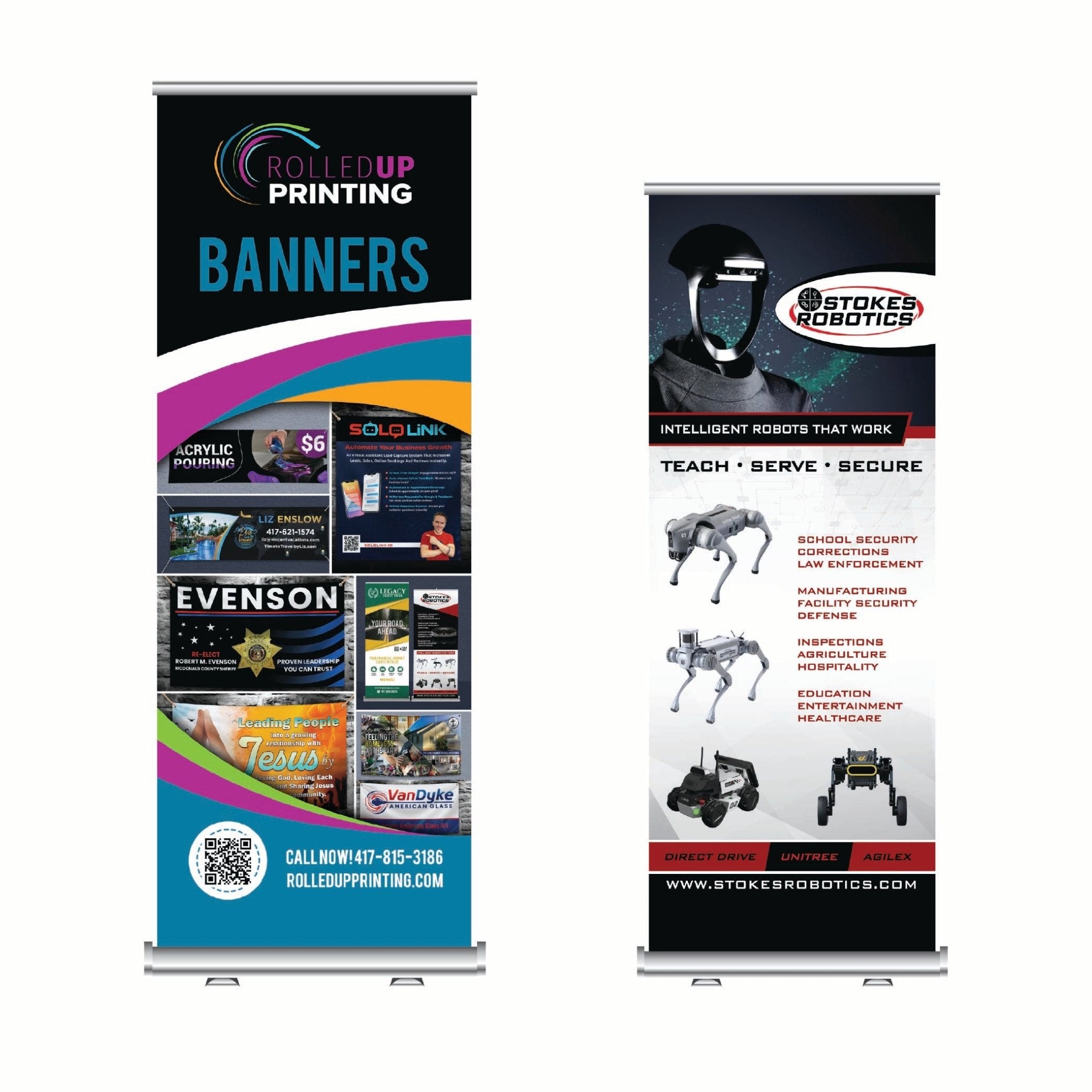 Retractable Banner - Rolled Up Printing