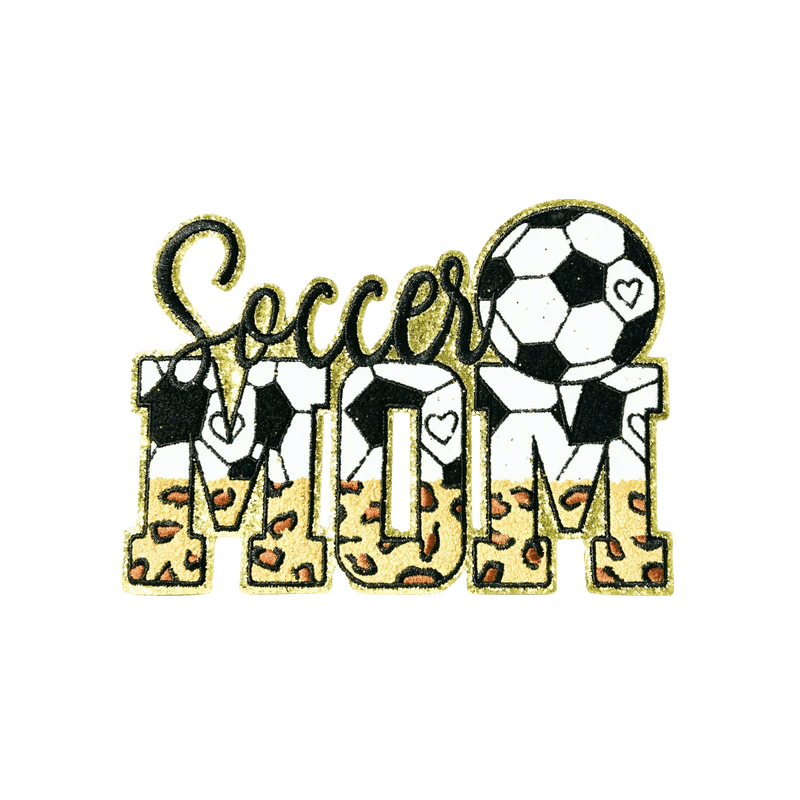 Soccer MOM Patch - Rolled Up Printing